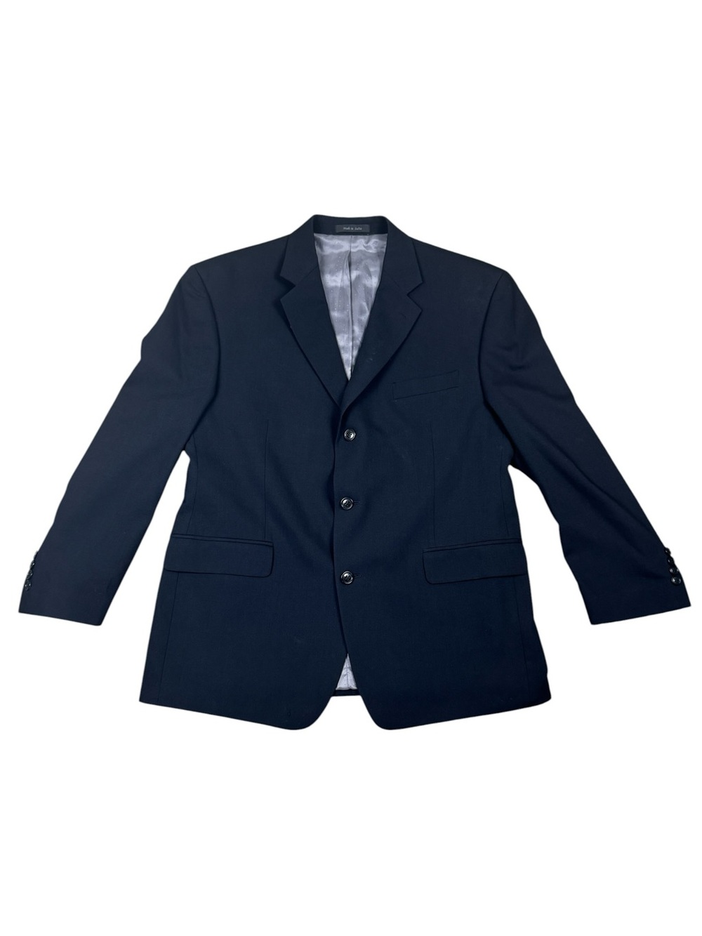 Calvin Klein 100% Wool Men’s Store Black Blazer Suit Jacket 44S Sport Coat Macys